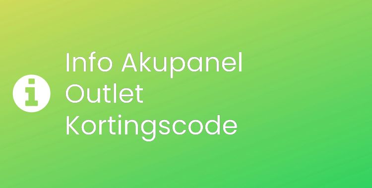 Akupanel Outlet Section Header Image