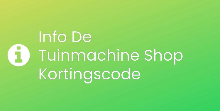 De Tuinmachine Shop Section Header Image