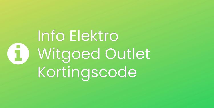 Elektro Witgoed Outlet Section Header Image
