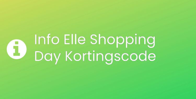 Elle Shopping Day Section Header Image