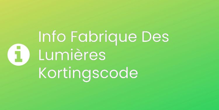Fabrique Des Lumières Section Header Image