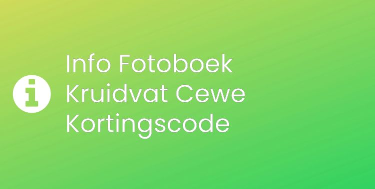 Fotoboek Kruidvat Cewe Section Header Image