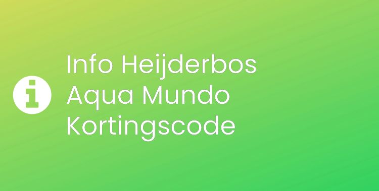 Heijderbos Aqua Mundo Section Header Image