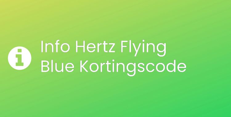 Hertz Flying Blue Section Header Image