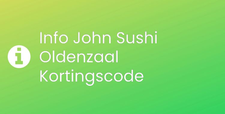 John Sushi Oldenzaal Section Header Image