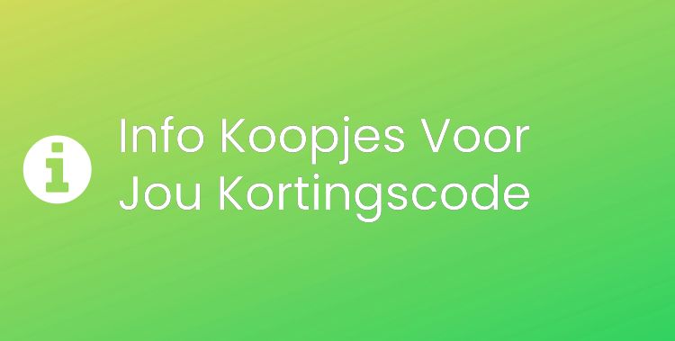 Koopjes Voor Jou Section Header Image