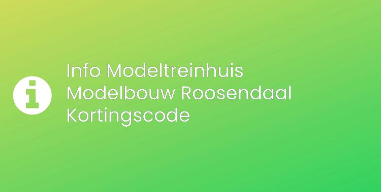 Modeltreinhuis Modelbouw Roosendaal Section Header Image