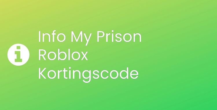 My Prison Roblox Section Header Image