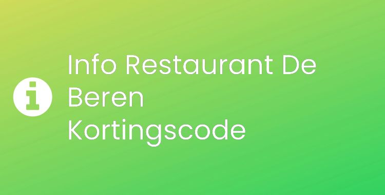 Restaurant De Beren Section Header Image