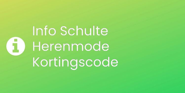 Schulte Herenmode Section Header Image