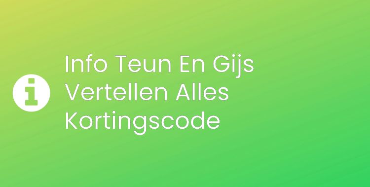 Teun En Gijs Vertellen Alles Section Header Image