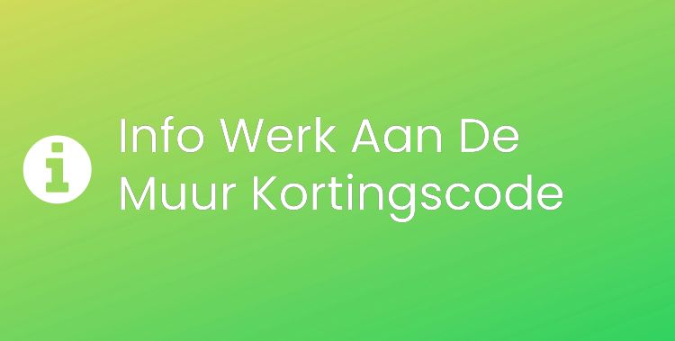 Werk Aan De Muur Section Header Image